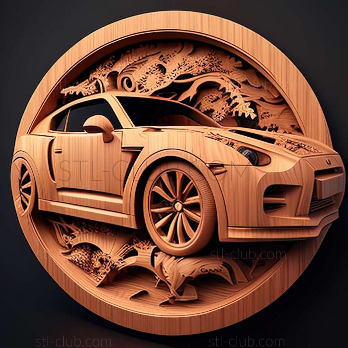 3D мадэль Nissan GT R (STL)